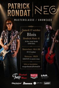 Masterclasse et showcase Patrick Rondat et Neo – Blois